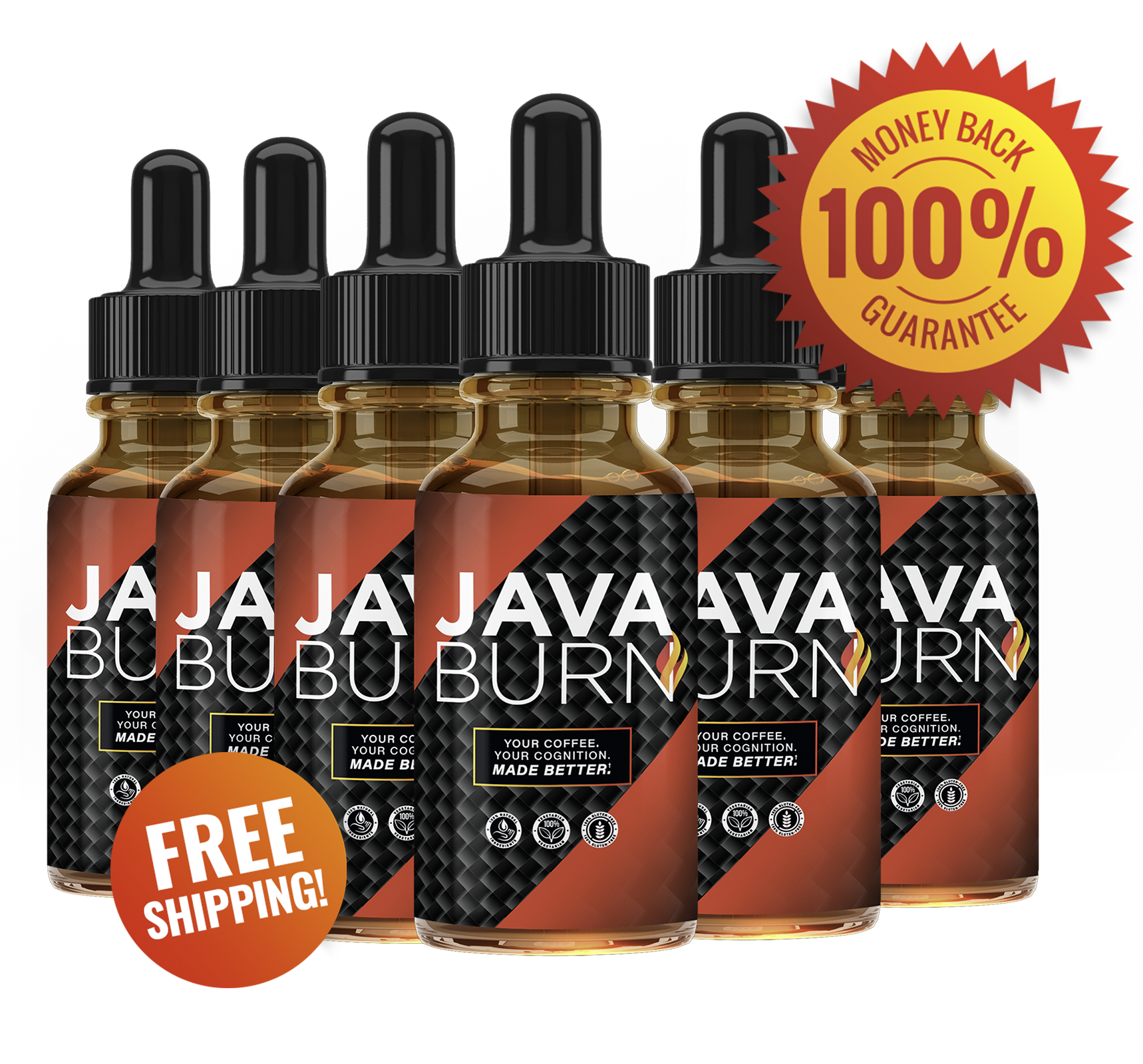 Java Burn 6 jars — 180-day supply